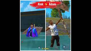 Alok vs Adam attitude status // freefire noob vs pro attitude status #shorts #short