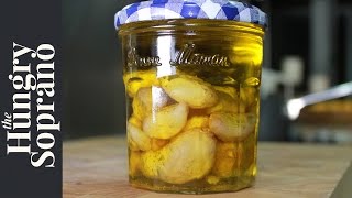 How To Make Confit of Smoked Garlic