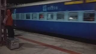 14524 Ambala Cant-Barauni Harihar Express arriving at Ballia with Old Announcement asMuzaffarpur Exp