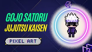 Make a Gojo Satoru Out Of Pixels! | Pixel Art Tutorial