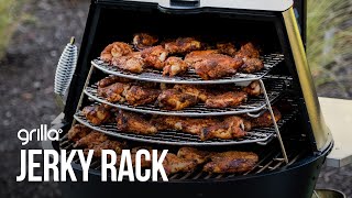 New Jerky Rack for the OG Grilla Grill | Stainless Steel | Adds 600 + Sq. Inches | Fits in Kamado