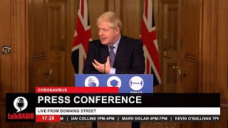In full: Boris Johnson press conference "I bitterly regret any restrictions that lead to damage"