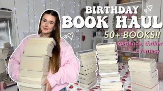 HUGE Book Haul 📚🛍️ (50+ Books for my 21st Birthday) | Ella Rose Reads