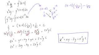 Separable diferential equation example #2