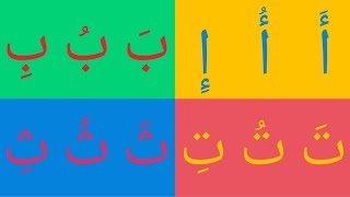 أنشودة الحروف العربية بالحركات آ أو إي - Arabic alphabet song