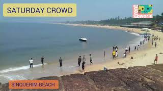 SATURDAY CROWD AT SINQUERIM BEACH