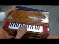 exclusive antique looks qawalli style standard 9 scale changer harmonium with 4 sets of premier reed