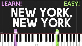 New York, New York - Frank Sinatra (Liza Minneli) | EASY Piano Tutorial