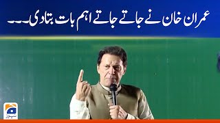 PTI Peshawar Jalsa - Imran Khan told the important thing as he went... - PTI Power Show
