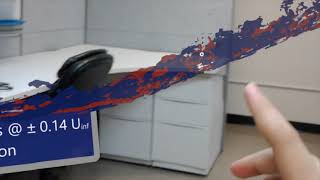 The use of augmented reality (AR) in flow visualization