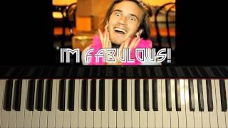 How To Play - Pewdiepie - FABULOUS! - Roomie (Piano Tutorial)