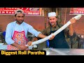 BIGGEST CHICKEN PARATHA ROLL WINNER - STREET FOOD IN ISLAMABAD | 45 INCH ROLL PARATHA | ISLAMABAD