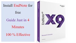 EndNote | Part 1| How to install and Activate EndNote for Free | Reference Software | Lifetime Free