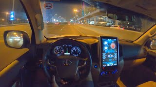 2021 TOYOTA LAND CRUISER 4.6L V8 309 PS NIGHT POV DRIVE DUBAI HIGHWAY (60 FPS)