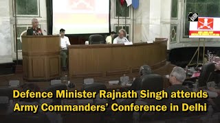 Defence Minister Rajnath Singh attends Army Commanders’ Conference in Delhi