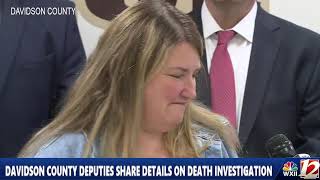 Davidson County Deputies Discuss Death Investigation