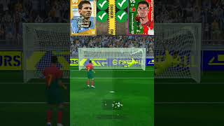 Ronaldo vs Messi penalties #shorts #efootball23