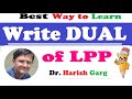 Easiest Way to Write the Dual of LPP - A Short Cut trick