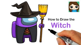 How to Draw AMONG US Witch | Halloween #2