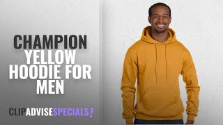 Top 10 Champion Yellow Hoodie [2018 ]: Champion Eco 9 oz. Pullover Hood, 2XL, GOLD