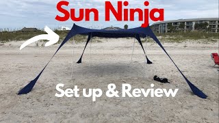 Sun Ninja Beach Tent Set Up And Review