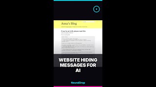 This website hid a message that only AI can read