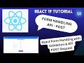 React Form Handling with Validation & API POST Request | React JS Tutorial