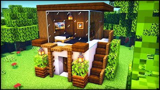 Minecraft: Very Small Modern House | How to build an Easy Modern House Tutorial