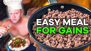 The BEST Meal for Building Lean Muscle Mass | Beef \u0026 Rice