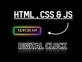 How To Make A Digital Clock With CSS HTML & JS Glowing Effect