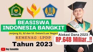 LPDP KEMENAG | BEASISWA INDONESIA BANGKIT (BIB) Tahun 2023