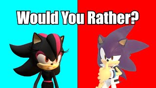 Shadina vs Chris the Hedgehog - Would You Rather?