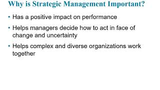 BUS 101: Ch 09 (Strategic Planning)