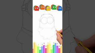 How To Draw Minion #shorts  #drawing