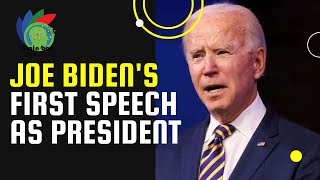 Joe Biden's first speech as president।।। With subtitle 💕💕
