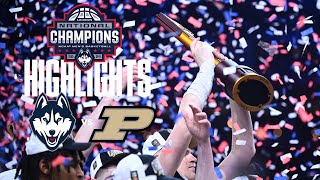 HIGHLIGHTS | UConn Men’s Basketball vs. Purdue | NCAA National Champions