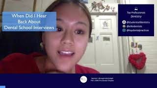 When Did I Hear Back About Dental School Interviews?