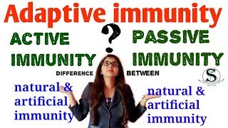 Active and passive immunity / immunisation  / difference between active and passive immunity
