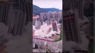 Man-made disaster 15 buildings were demolished in China DEMOLITION OF HOUSES#shorts #tiktok#wow#like