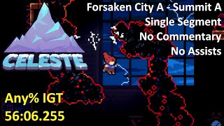 Celeste Any% in 56:06.255 (first sub-hour!)