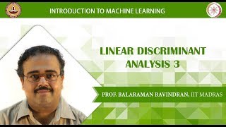 Week 3 Lecture 19 Linear Discriminant Analysis 3