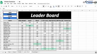 Athlete Database Instructions