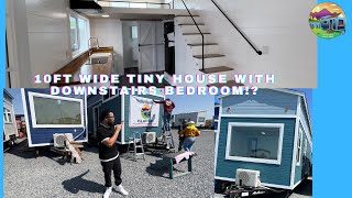 10ft wide huge tiny house with a bedroom downstairs!(FREE giveaway) *MERCH