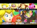 Mario Party Superstars Peach vs Wario vs Donkey Kong vs Birdo in Woody Woods