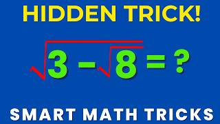 Most Get This WRONG! Simplify √(3 − √8) | Nested Root Trick