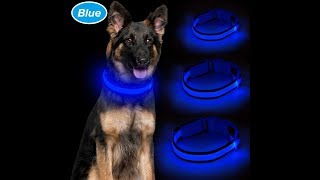 How to Adjust& Charge the Ezier LED Dog Collar? | So Easy to Use!