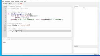 Funktionen in Python