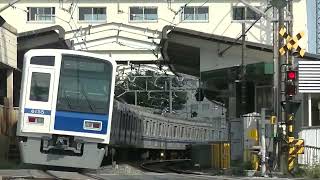 西武鉄道6155F　急行池袋行　稲荷山公園到着