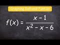 How to graph a rational function using 6 steps How to graph a rational function using 6 steps