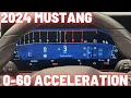 2024 Ford Mustang GT 5.0 V8 vs Ecoboost 2.3T 0-60 mph ACCELERATION